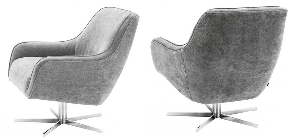 Кресло Eichholtz Swivel Chair Serena Grey Кресло Eichholtz Swivel Chair Serena Grey - Loft-Concept в Тюмени