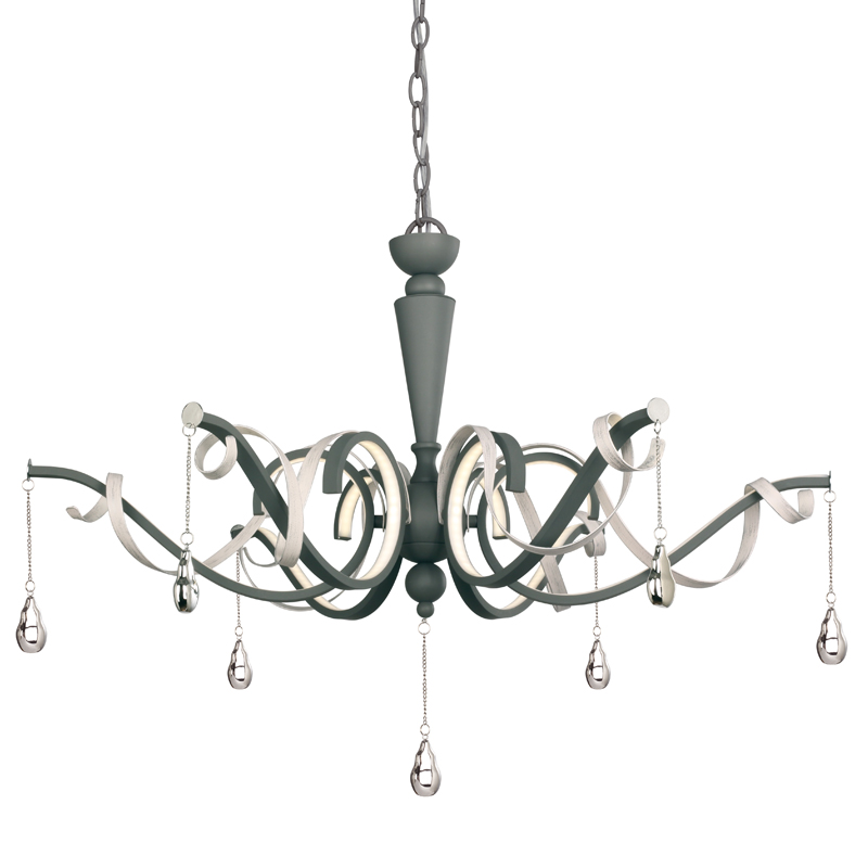 Люстра Morris Chandelier black Черный Хром Белый винтажная патина Люстра Morris Chandelier black Черный Хром Белый винтажная патина в Тюмени | Loft Concept