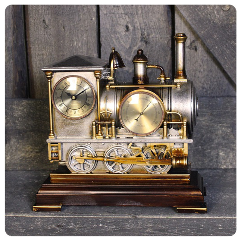 Часы Locomotive Clock Золотой Серебряный Часы Locomotive Clock Золотой Серебряный в Тюмени | Loft Concept