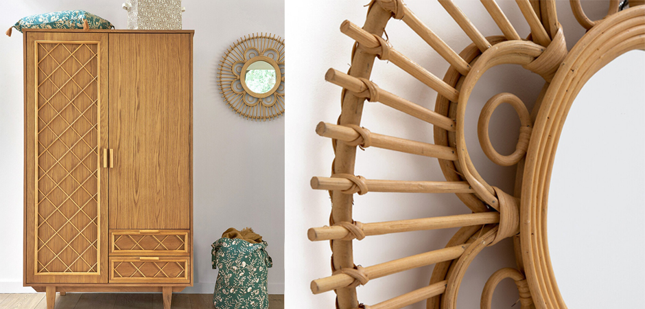 Зеркало Mirror Rattan Round D65 Зеркало Mirror Rattan Round D65 - Loft-Concept в Тюмени