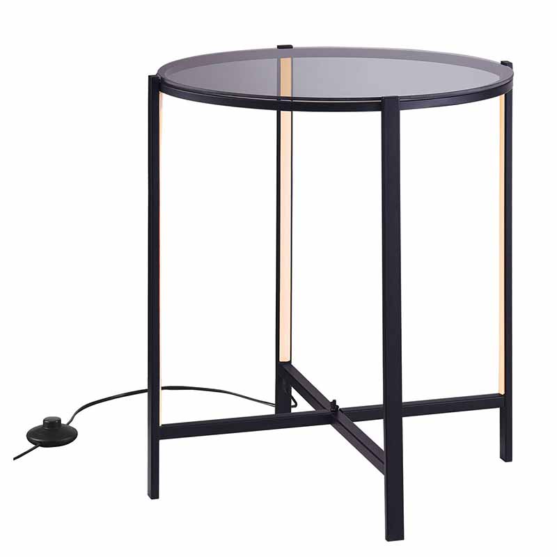 Приставной стол Galia Side Table Black LED Черный Приставной стол Galia Side Table Black LED Черный в Тюмени | Loft Concept