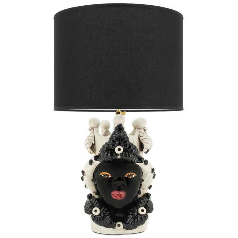 Настольная лампа Table Lamp Moro Lady Eve Black Белый Черный Настольная лампа Table Lamp Moro Lady Eve Black Белый Черный в Тюмени | Loft Concept