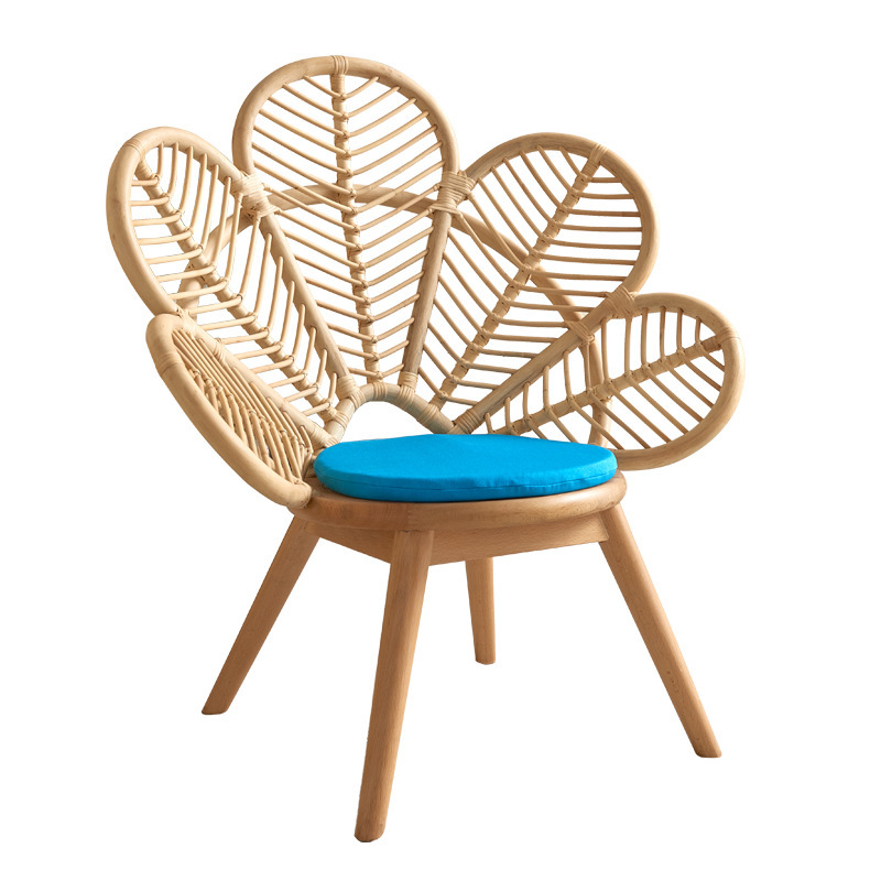 Кресло Braided Flower Chair Древесина Голубой Кресло Braided Flower Chair Древесина Голубой в Тюмени | Loft Concept