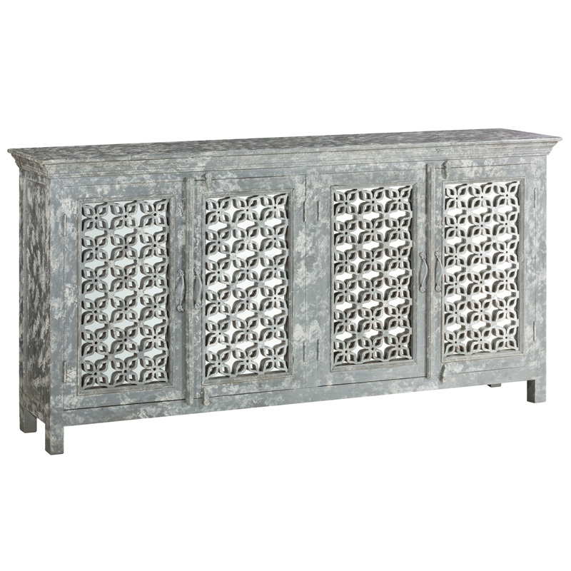 Комод в стиле прованс с декорированным резным фасадом Asger Provence Chest of Drawers Серый Комод в стиле прованс с декорированным резным фасадом Asger Provence Chest of Drawers Серый в Тюмени | Loft Concept