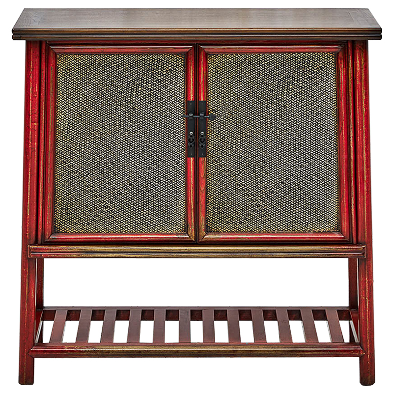 Комод в винтажном стиле дерево и ротанг Johan chest of drawers Бежевый Красный Комод в винтажном стиле дерево и ротанг Johan chest of drawers Бежевый Красный в Тюмени | Loft Concept
