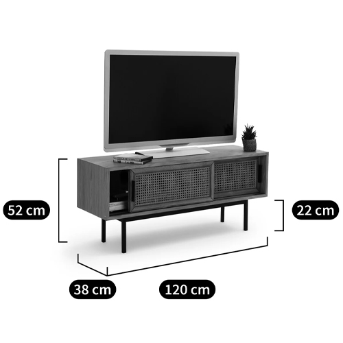 ТВ-тумба из дуба и плетеного ротанга Wicker Chasey TV Stand ТВ-тумба из дуба и плетеного ротанга Wicker Chasey TV Stand в Тюмени