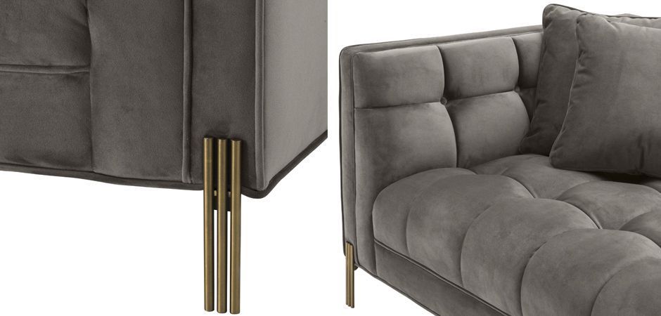 Диван Eichholtz Sofa Sienna grey Диван Eichholtz Sofa Sienna grey - Loft-Concept в Тюмени