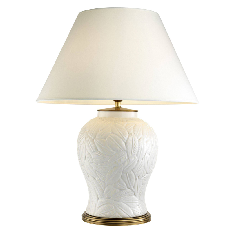 Настольная лампа Eichholtz Table Lamp Cyprus White Белый Латунь Античная полированная Настольная лампа Eichholtz Table Lamp Cyprus White Белый Латунь Античная полированная в Тюмени | Loft Concept