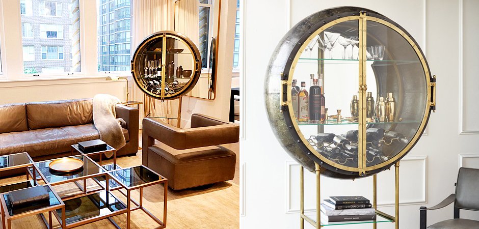 Шкаф Porthole Bar Restoration Hardware Шкаф Porthole Bar Restoration Hardware - Loft-Concept в Тюмени