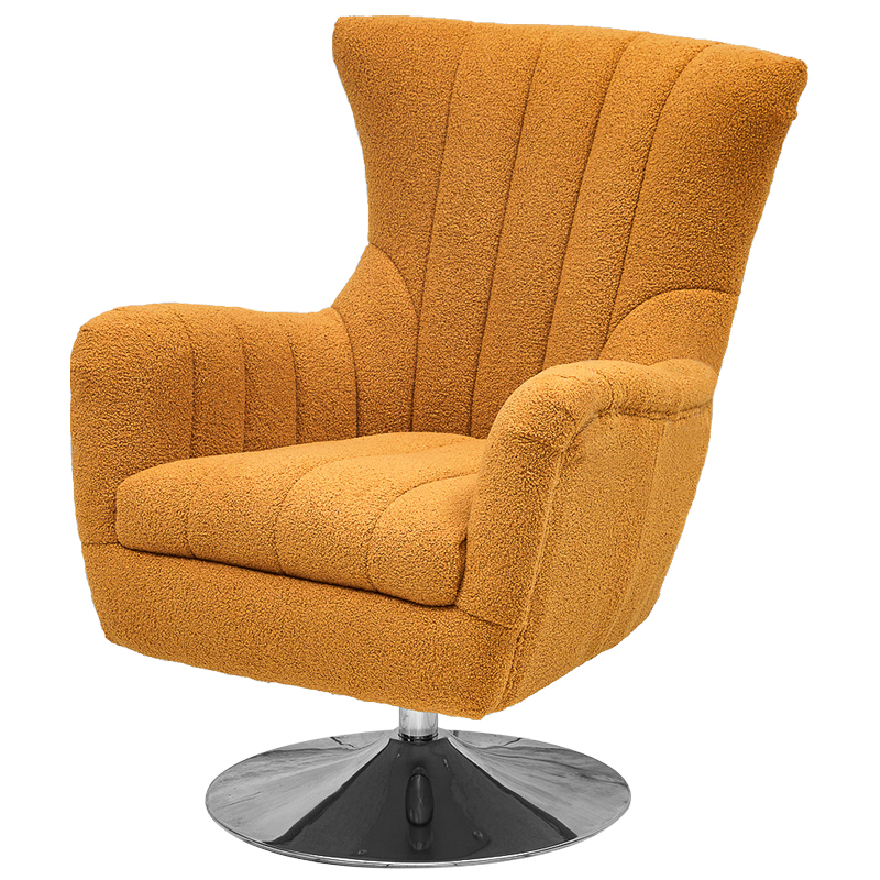 Кресло Reynold Armchair Горчичный Хром Кресло Reynold Armchair Горчичный Хром в Тюмени | Loft Concept