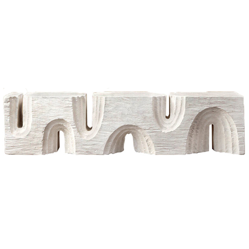 Банкетка Kelly Wearstler Echo Long Bench Белый Банкетка Kelly Wearstler Echo Long Bench Белый в Тюмени | Loft Concept