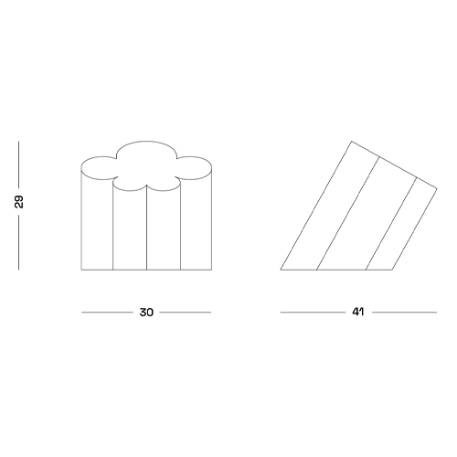 Настольная дизайнерская лампа Poltronova Passiflora Yellow Table Lamp в Тюмени