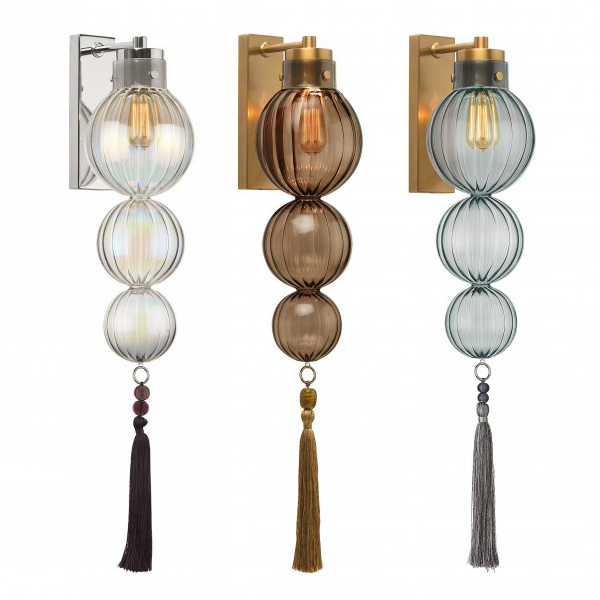Бра Heathfield Lighting - Medina Wall Латунь Прозрачный Коричневый Голубой Хром Бра Heathfield Lighting - Medina Wall Латунь Прозрачный Коричневый Голубой Хром в Тюмени | Loft Concept