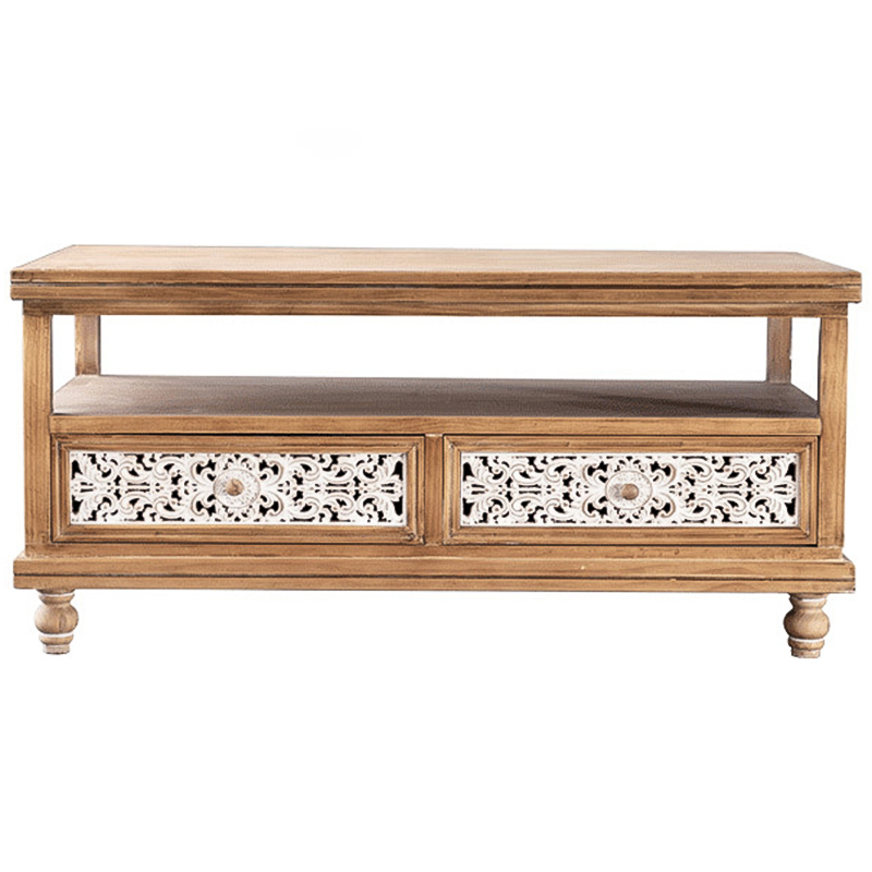 Кофейный стол Pierre Provence Coffee Table Белый Древесина Кофейный стол Pierre Provence Coffee Table Белый Древесина в Тюмени | Loft Concept