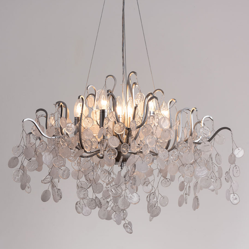 Люстра FAIRYTREE Chandelier Silver 80 Серебряный Прозрачное Стекло Люстра FAIRYTREE Chandelier Silver 80 Серебряный Прозрачное Стекло в Тюмени | Loft Concept