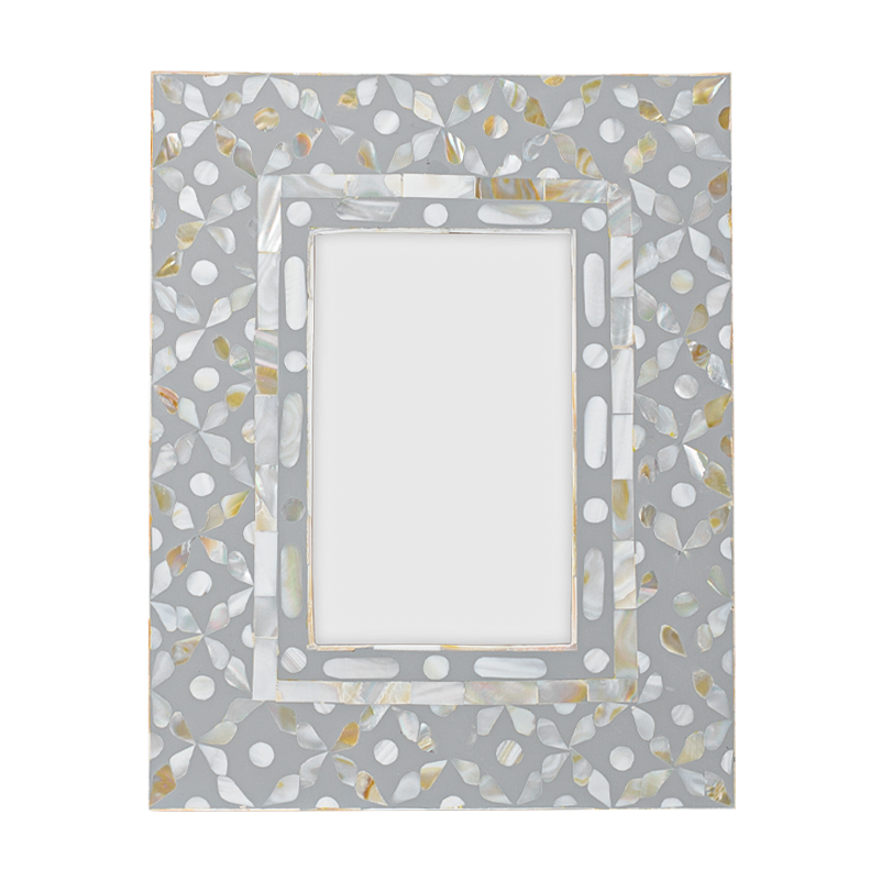 Рама для фото Bone Inlay Pearl Gray S Серый Перламутровый Рама для фото Bone Inlay Pearl Gray S Серый Перламутровый в Тюмени | Loft Concept