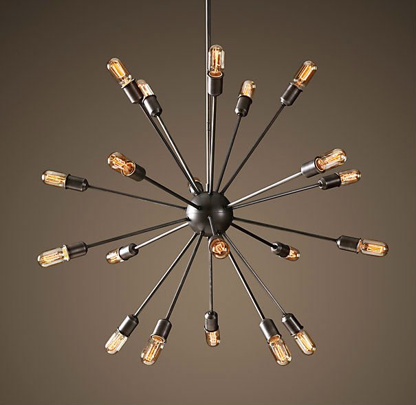 Люстра Loft Industrial Sputnik Chandelier 100 Черный Люстра Loft Industrial Sputnik Chandelier 100 Черный в Тюмени | Loft Concept