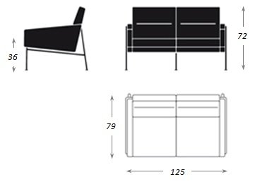 Диван 3300 series 2 seater Диван 3300 series 2 seater в Тюмени