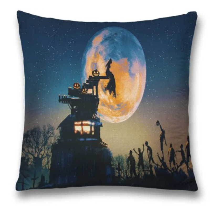 Подушка Halloween Rise Zombie Черный Синий Подушка Halloween Rise Zombie Черный Синий в Тюмени | Loft Concept
