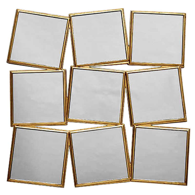 Зеркало Quadraticus Mirror Золотой Зеркало Quadraticus Mirror Золотой в Тюмени | Loft Concept