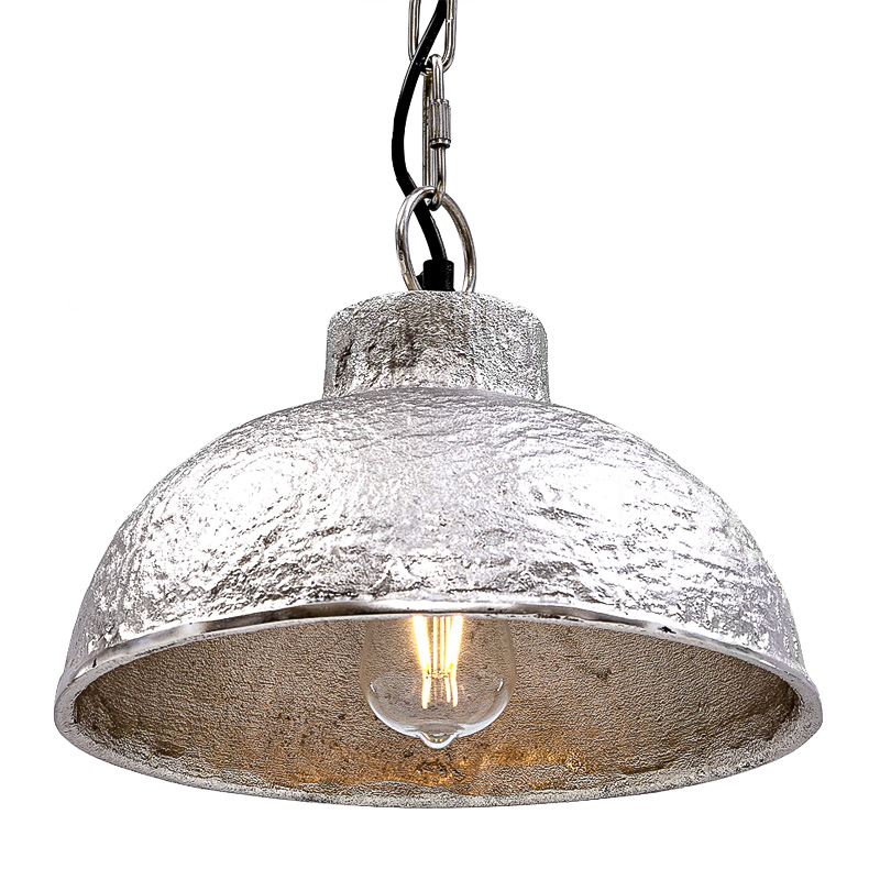 Подвесной светильник Rough Silver Pendant II Серебряный Подвесной светильник Rough Silver Pendant II Серебряный в Тюмени | Loft Concept