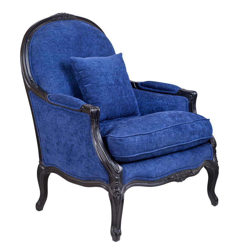 Кресло Bernard Armchair blue Синий Кресло Bernard Armchair blue Синий в Тюмени | Loft Concept