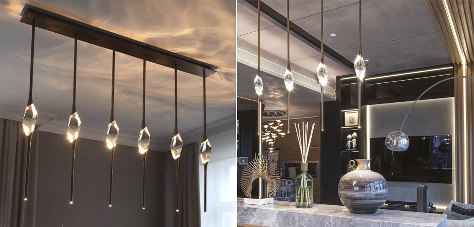 Подвесной светильник 12 Rectangle Chandelier Gold Подвесной светильник 12 Rectangle Chandelier Gold - Loft-Concept в Тюмени