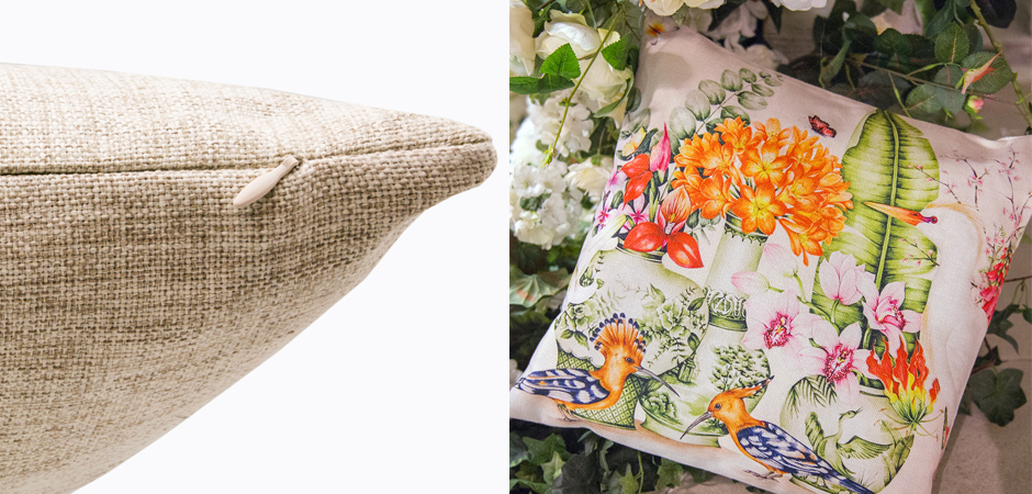 Декоративная подушка Hoopoes and Flowers Pillow Декоративная подушка Hoopoes and Flowers Pillow - Loft-Concept в Тюмени