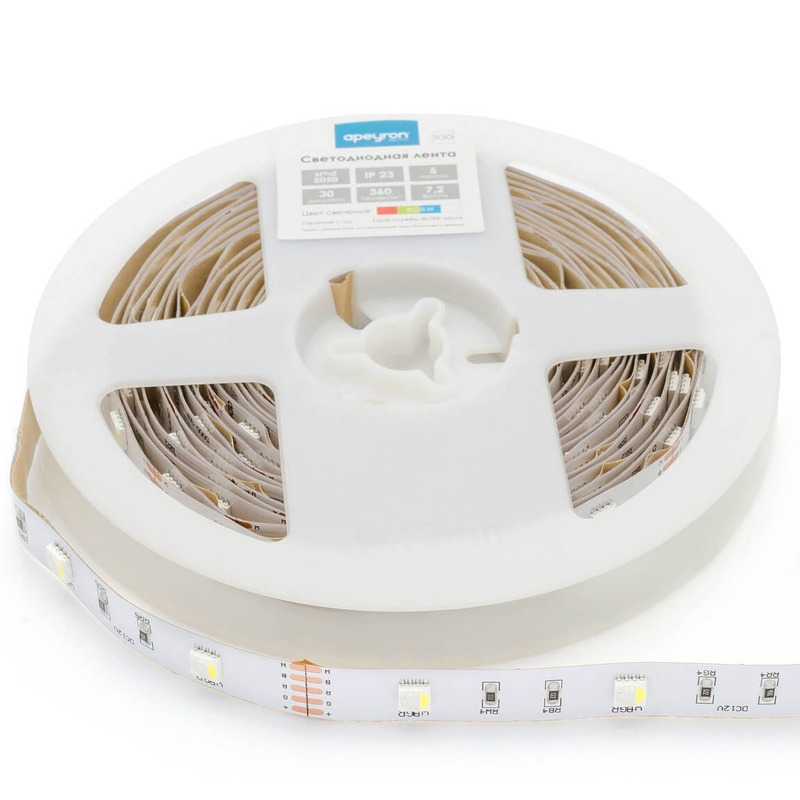 Светодиодная лента 7,2W/m 30Led/m 5050SMD разноцветная Белый Светодиодная лента 7,2W/m 30Led/m 5050SMD разноцветная Белый в Тюмени | Loft Concept