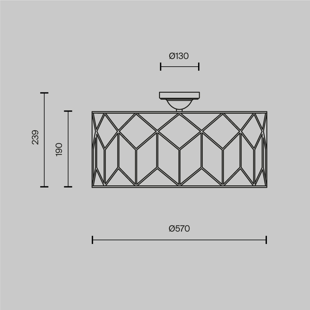 Потолочный светильник Messina Е27 в Тюмени