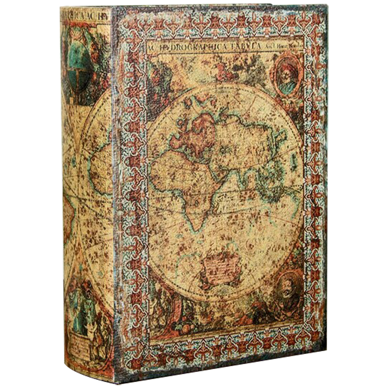 Шкатулка-книга Vintage World Map Book Box Мульти Коричневый Шкатулка-книга Vintage World Map Book Box Мульти Коричневый в Тюмени | Loft Concept