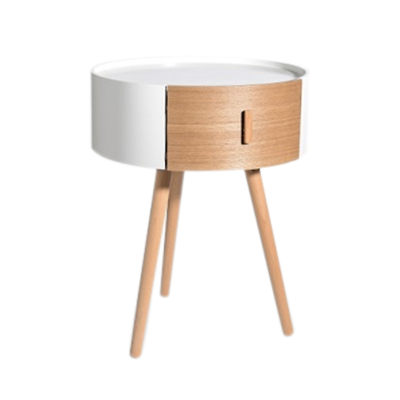 Тумбочка Stockholm White & Beige Сircle Белый Бежевый Тумбочка Stockholm White & Beige Сircle Белый Бежевый в Тюмени | Loft Concept