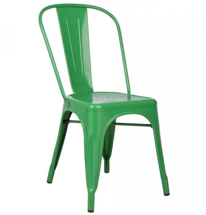 Кухонный стул Tolix Chair Оранжевый Нержавеющая сталь Черный Салатовый Красный Зеленый Желтый Голубой Белый Кухонный стул Tolix Chair Оранжевый Нержавеющая сталь Черный Салатовый Красный Зеленый Желтый Голубой Белый в Тюмени | Loft Concept
