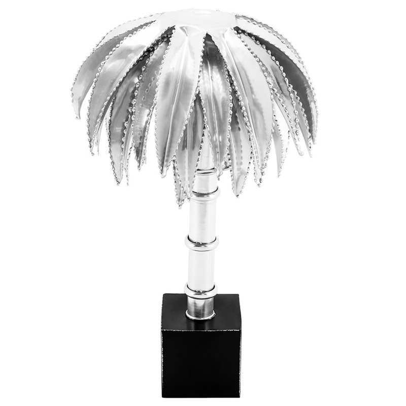 Настольная лампа TABLE LAMP PALMERY silver 30 Серебряный Черный Настольная лампа TABLE LAMP PALMERY silver 30 Серебряный Черный в Тюмени | Loft Concept