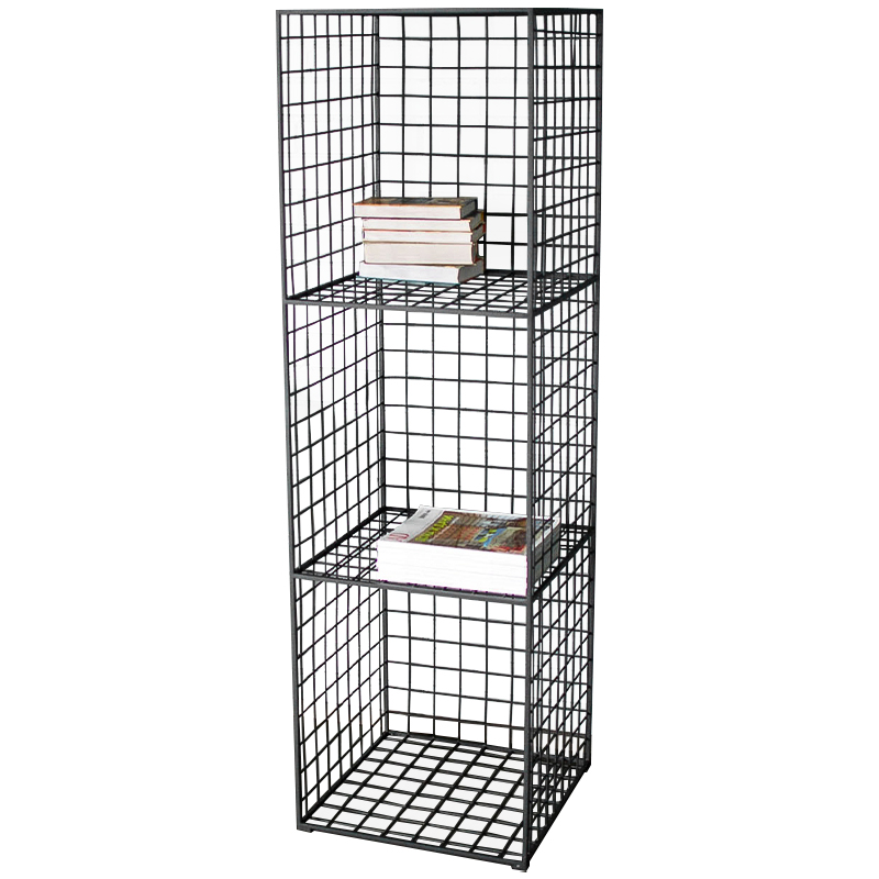 Стеллаж Carney Black Industrial Metal Rust Rack Черный Стеллаж Carney Black Industrial Metal Rust Rack Черный в Тюмени | Loft Concept