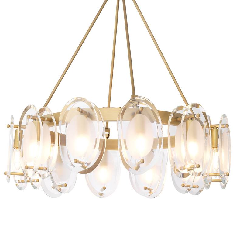 Люстра Eichholtz Chandelier Sublime Латунь Античная полированная Прозрачный Люстра Eichholtz Chandelier Sublime Латунь Античная полированная Прозрачный в Тюмени | Loft Concept