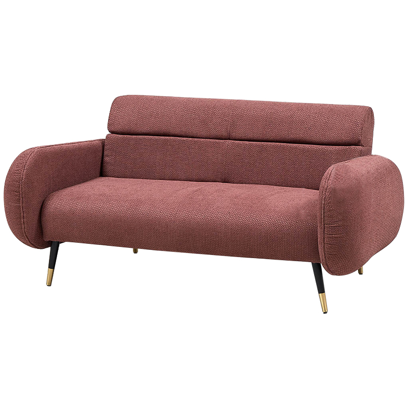Диван Hebert Sofa Red M Красный Красный Черный Латунь Диван Hebert Sofa Red M Красный Красный Черный Латунь в Тюмени | Loft Concept