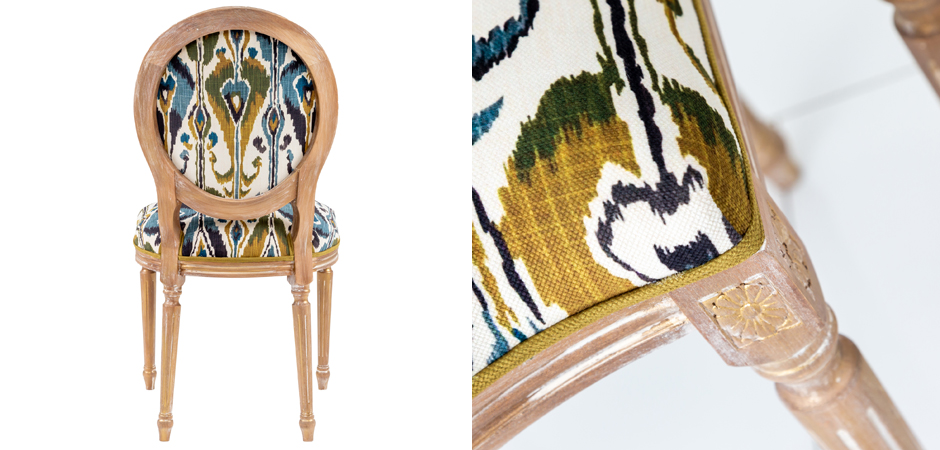 Стул Ikat Pattern с овальной спинкой Стул Ikat Pattern с овальной спинкой - Loft-Concept в Тюмени