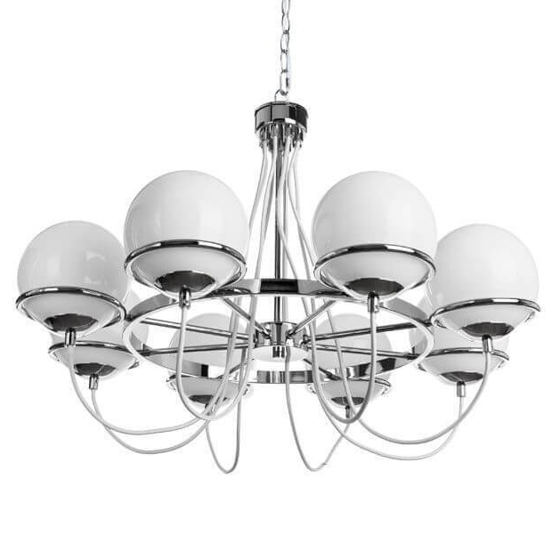 Люстра Melissa Chandelier Chromium Хром Белый Люстра Melissa Chandelier Chromium Хром Белый в Тюмени | Loft Concept