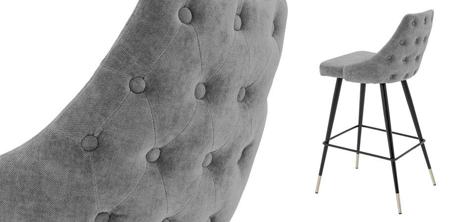 Барный стул Eichholtz Bar Stool Cedro Grey Барный стул Eichholtz Bar Stool Cedro Grey - Loft-Concept в Тюмени