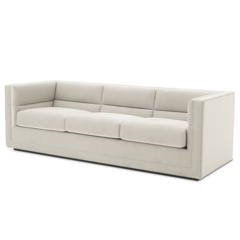 Диван Eichholtz Sofa Adonia Бежево-серый Черный Диван Eichholtz Sofa Adonia Бежево-серый Черный в Тюмени | Loft Concept