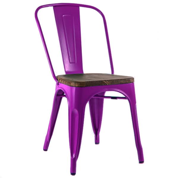 Кухонный стул Tolix Chair Wood Purple Пурпурный Пурпурный Коричневый Кухонный стул Tolix Chair Wood Purple Пурпурный Пурпурный Коричневый в Тюмени | Loft Concept