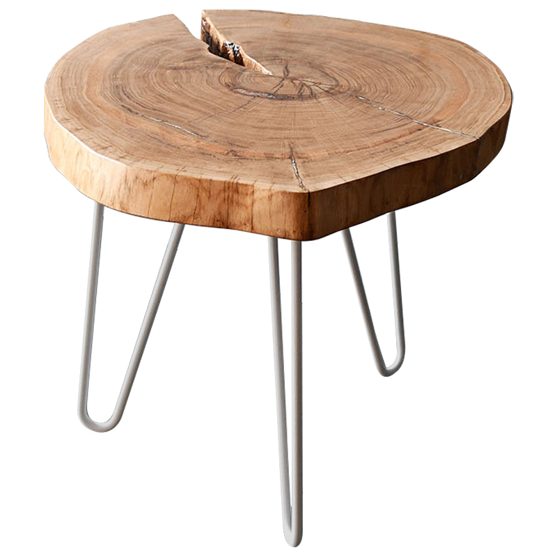 Кофейный стол Tierney Industrial Metal Rust Coffee Table Светлый дуб Белый в Тюмени | Loft Concept 