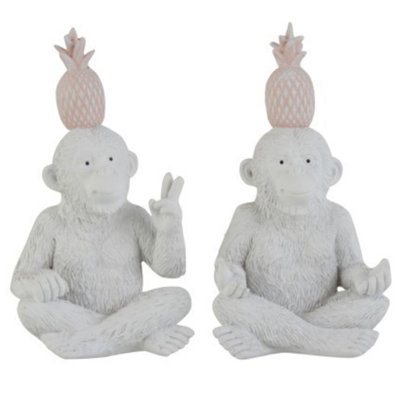 Набор статуэток Monkeys Figurine Светло-серый Набор статуэток Monkeys Figurine Светло-серый в Тюмени | Loft Concept