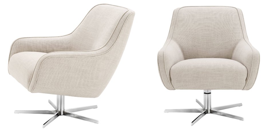 Кресло Eichholtz Swivel Chair Serena Natural Кресло Eichholtz Swivel Chair Serena Natural - Loft-Concept в Тюмени