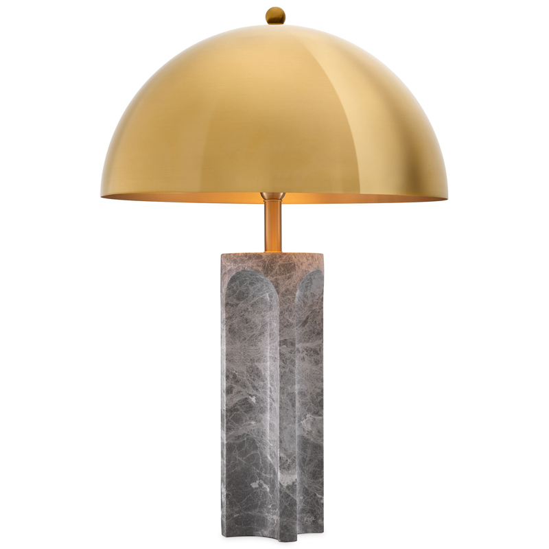Настольная лампа Eichholtz Table Lamp Absolute Серый Латунь Античная полированная в Тюмени | Loft Concept 