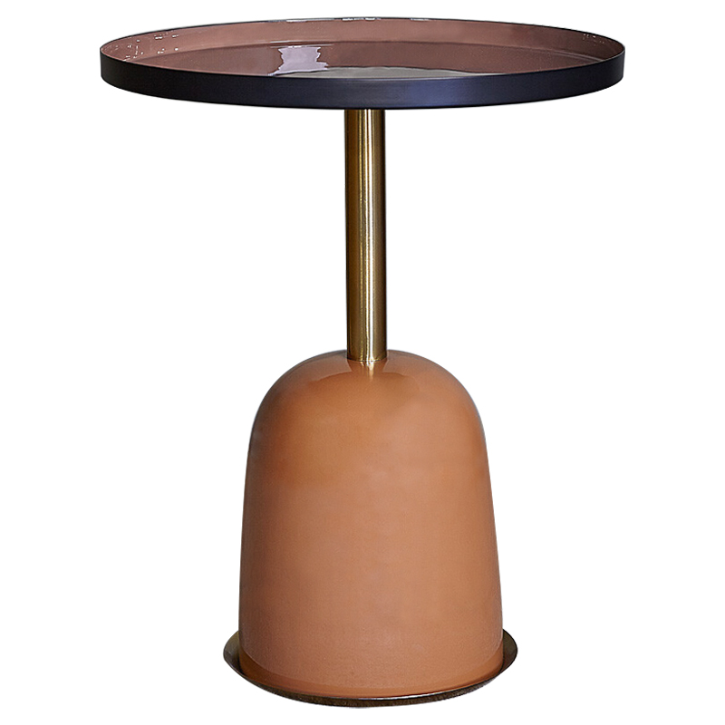 Приставной стол Elmer Side Table Латунь Оранжевый Дымчатая Роза Приставной стол Elmer Side Table Латунь Оранжевый Дымчатая Роза в Тюмени | Loft Concept