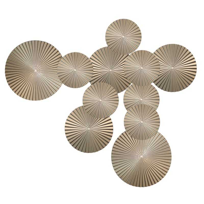 Арт-объект Apollo Champagne Wall Plaque Disc 11 Золотой Шампань в Тюмени | Loft Concept 