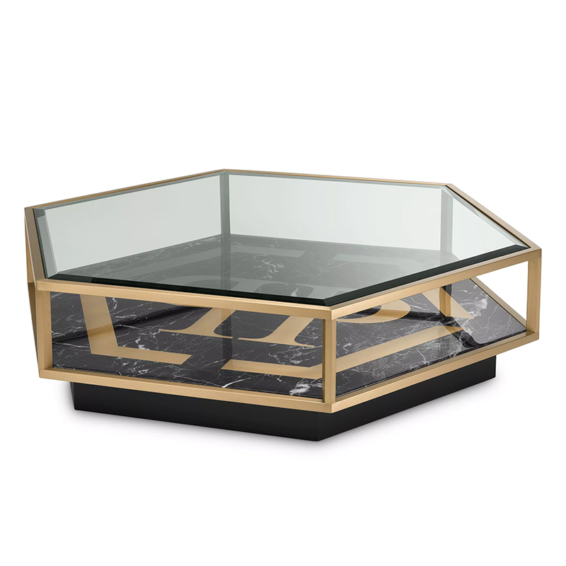 Кофейный стол Philipp Plein Coffee Table Falcon View Прозрачное Стекло Черный Золотой Кофейный стол Philipp Plein Coffee Table Falcon View Прозрачное Стекло Черный Золотой в Тюмени | Loft Concept