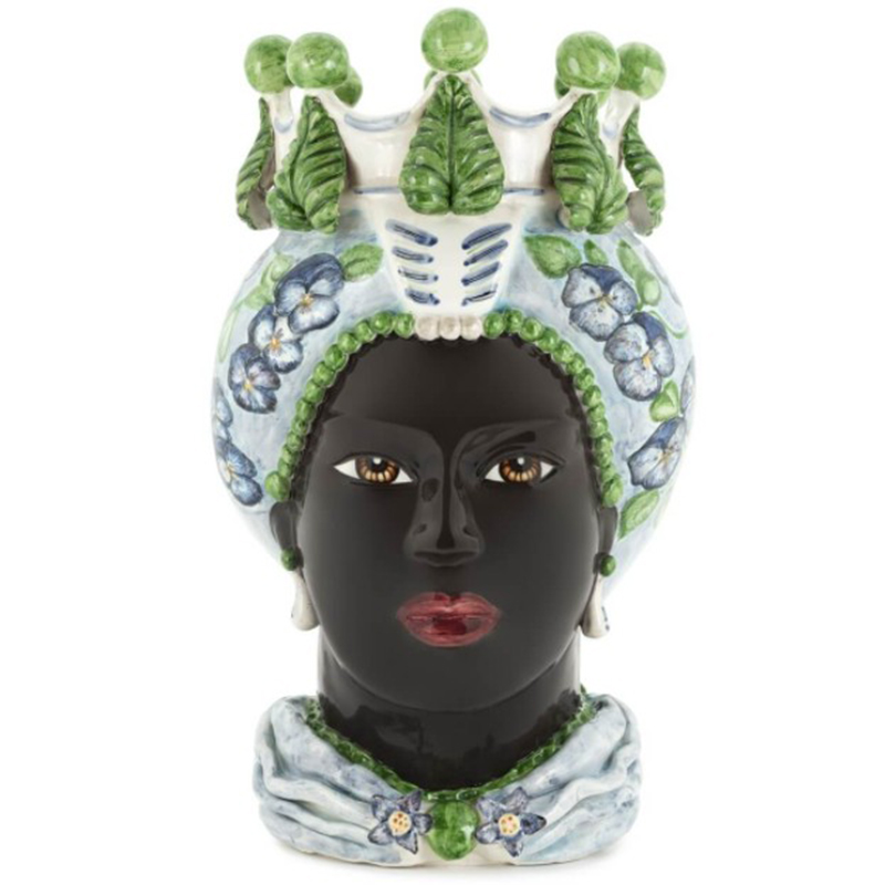 Ваза VASE MORO LADY VIOLET Черный Зеленый Фиолетовый Голубой Ваза VASE MORO LADY VIOLET Черный Зеленый Фиолетовый Голубой в Тюмени | Loft Concept